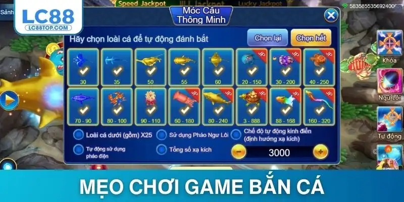 Mẹo chơi game bắn cá thắng nhanh từ cao thủ